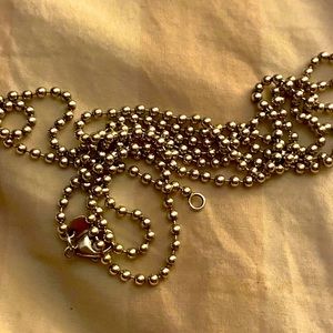 35in Tiffany & Co Beaded necklace.